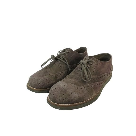 ステファノガンバ STEFANO GAMBA ウィングチップ レースアップ シューズ 迷彩 サイズ4...