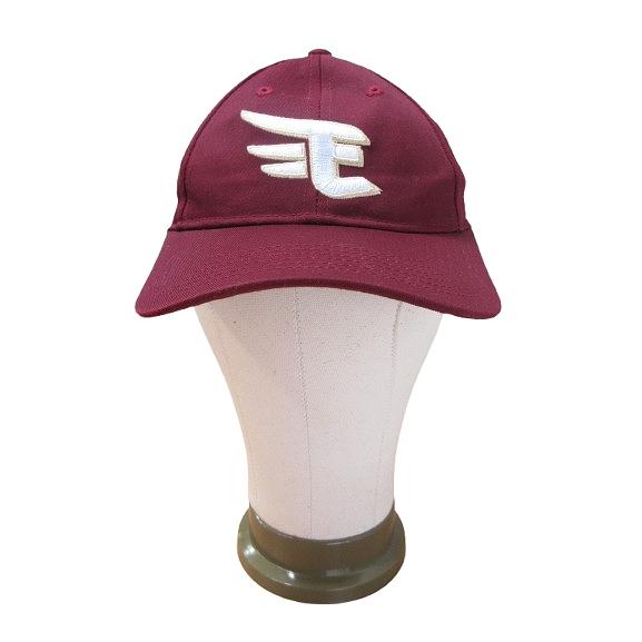 楽天 キャップ 帽子 刺繍 ロゴ ベルクロ アジャスター ボルドー QQQ メンズ