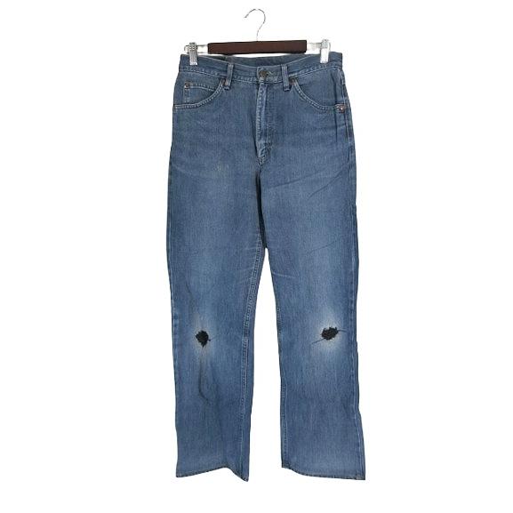 リー LEE デニム パンツ ロング ダメージ加工 無地 サイズ31 インディゴ QQQ メンズ