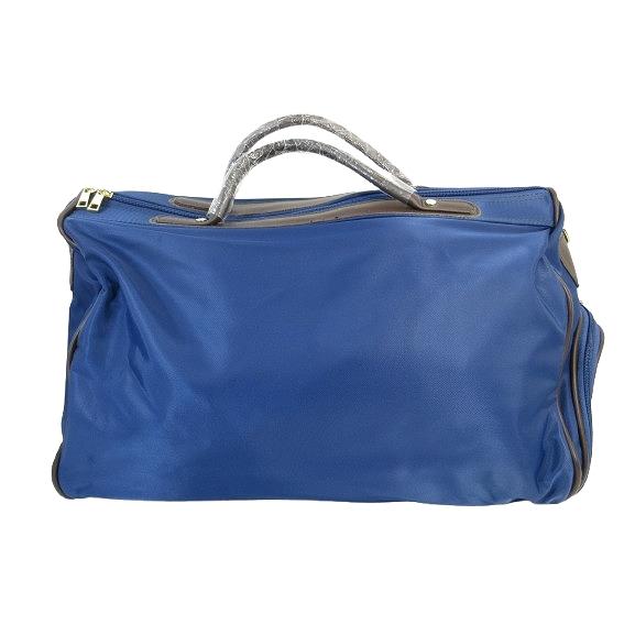 未使用品 ノーブランド ボストン バッグ ショルダー 旅行バッグ 2WAY 無地 ブルー QQQ メ...