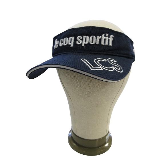 ルコックスポルティフ le coq sportif サンバイザー 刺繍 ロゴ ゴルフ サイズ F  ...