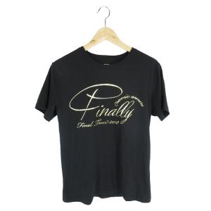 安室奈美恵 ファイナルツアー Final Tour 2018 25周年 プルオーバー Tシャツ 半袖 プリント ブラック サイズL QQQ レディース