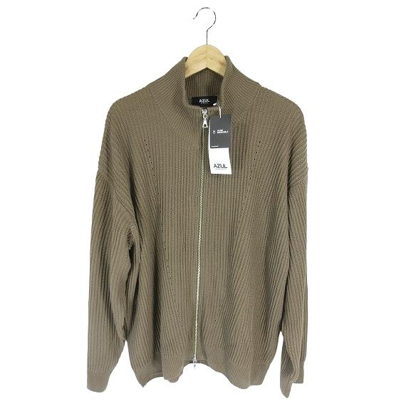未使用品 アズールバイマウジー AZUL by moussy ドライバーズ ニット セーター ジャケ...