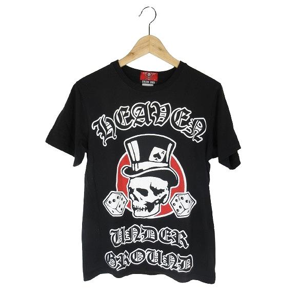 クリームソーダ CREAM SODA プルオーバー Tシャツ 半袖 プリント スカル ドクロ 髑髏 ...