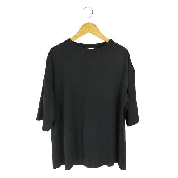 n'OrLABEL ノアールレーベル Tシャツ カットソー 半袖 無地 ブラック 1サイズ QQQ ...