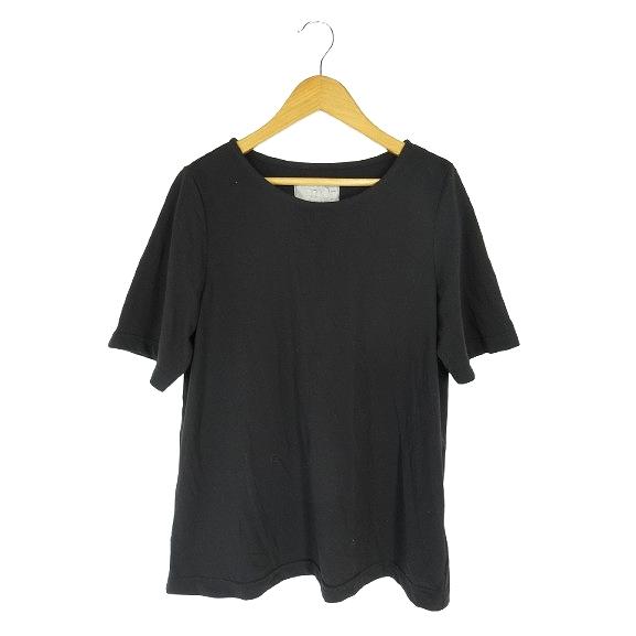 n'OrLABEL ノアールレーベル Tシャツ カットソー 半袖 無地 ブラック 1サイズ QQQ ...