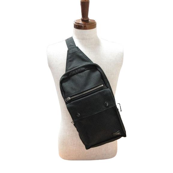 ポーター PORTER スモーキー SMOKY ボディバッグ スリング ショルダー グレー QQQ ...