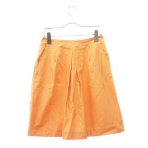ボールジー BALLSEY トゥモローランド スカート フレア ひざ丈 コットン 36 オレンジ /kt レディース