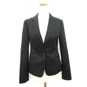 ファサードグリーン ユナイテッドアローズ facade green ジャケット テーラード シングル 36 黒 ブラック /mm レディース