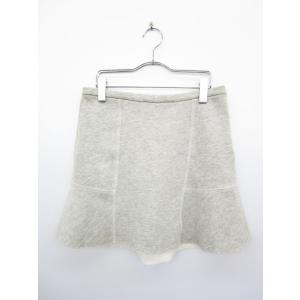 ザラ ZARA TRAFALUC スカート ミニ フレア スウエット M グレー  レディース中古 ...