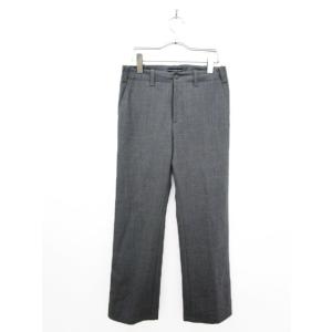 ジョセフ JOSEPH パンツ ストレート ボタンフライ ウール S グレー レディース