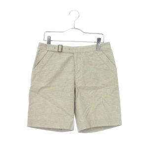 マカフィー MACPHEE トゥモローランド パンツ チェック ショート コットン リネン シルク 38 グレー /kk レディース