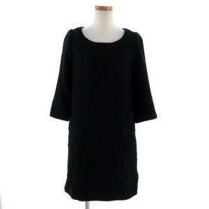 【中古】イエナ IENA 25AW BLACK ポケットTドレス ワンピース 38 チャコール /ES ■OS レディース イエナ IENA 25AW BLACK ポケットTドレス ワンピース 38 チャコール