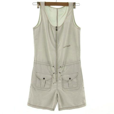 ヒールクリーク Heal Creek オールインワン ノースリーブ ショートパンツ 裾ロールアップ ...