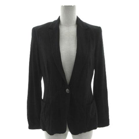 ザラ ベーシック ZARA BASIC ジャケット テーラードカラー シングル 1B ブラック 黒 ...