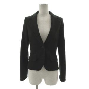 【中古】ケイミー Kay me 七分袖 膝丈 フレアワンピース ワンピ 7 黒 ブラック 日本製 ストレッチ 総柄 レディース ケイミー Kay me 七分袖 膝丈 フレアワンピース ワンピース 7 黒系