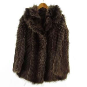 未使用品▽定価68万円 MINK ダークミンク 裏地花柄刺繍入り 本毛皮