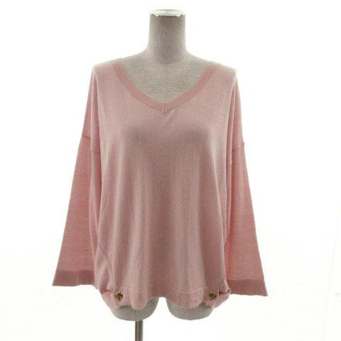 ナチュラルビューティーベーシック NATURAL BEAUTY BASIC ニット Vネック 長袖 ...