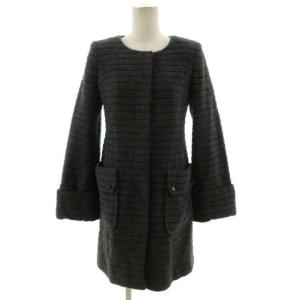 アンミヌ UNMINOU ラウンドカラー コート アウター 中綿 F ピンク /DF  