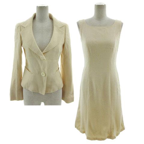 23区DEUX スーツ ワンピーススーツ ジャケット テーラード ワンピース ノースリーブ ひざ丈 ...