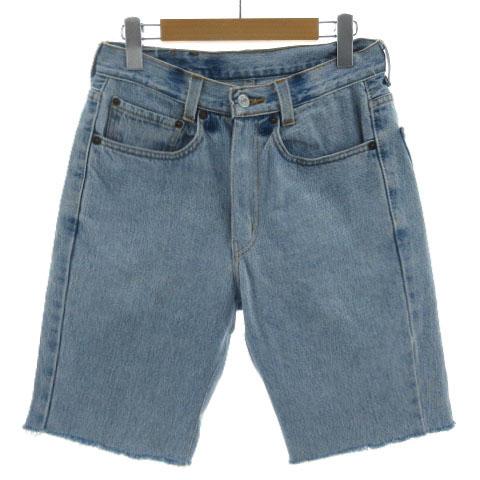 リーバイス Levi's 560 ジーンズ デニム ハーフパンツ ジップフライ 裾カットオフ ブルー...
