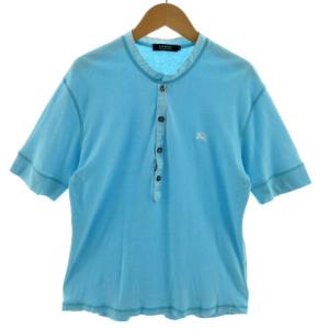 z□バーバリー/BURBERRY LONDON 長袖シャツ/ロゴ刺繍【M程度】白