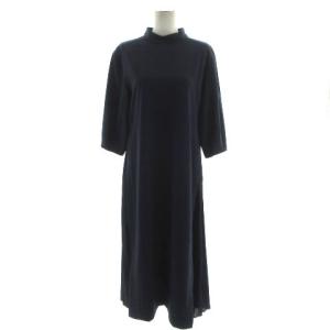 【中古】ジュンミカミ JUN MIKAMI ニットワンピース メッシュ ロング 長袖 クルーネック 青 ブルー ■GY19 /MQ ジュンミカミ JUN MIKAMI ニットワンピース メッシュ ロング 長袖