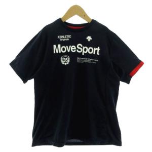 デサント DESCENTE Tシャツ MOVESPORTS ロゴ DAT-5700J 半袖 ネイビー 紺 レッド 赤 150 キッズ