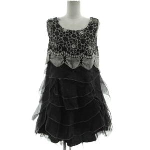 クレージュ courreges ワンピース プルオーバー ひざ丈 半袖 ロゴ