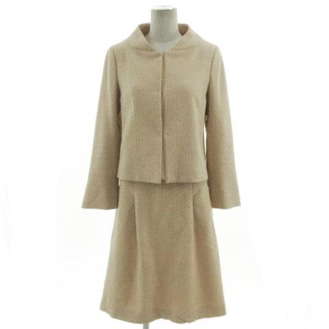 ニューヨーカー NEWYORKER スーツ フォーマル  ジャケット スカート 台形 ひざ丈 ツイー...