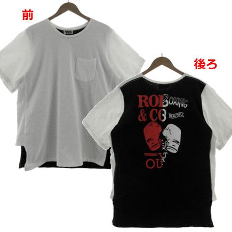 エバーラスト EVERLAST Tシャツ 胸ポケ ポケT 半袖 バックプリント コットン 配色 ホワ...