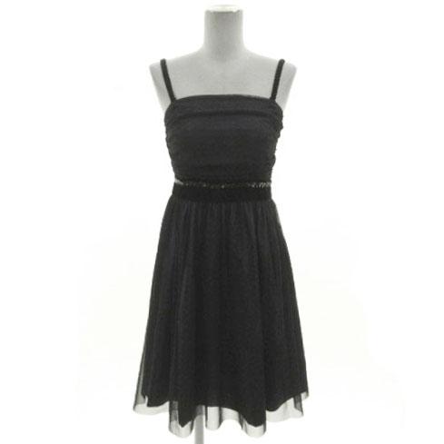 ルスーク Le souk DRESS ワンピース ドレス キャミワンピ チュール スパンコール ひざ...