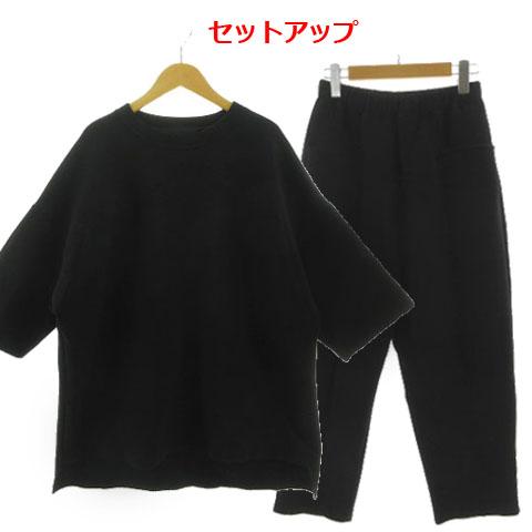 ミカーレミカーレ MICALLE MICALLE ボンディングカットソーパンツ セットアップ 七分袖...