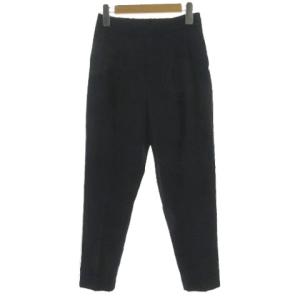 グローバルワーク GLOBAL WORK パンツ GW521005AD テーパード タック ウエストゴム ネイビー 紺 XS レディース