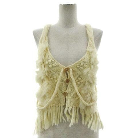 未使用品 バズスパンキー Buzz Spunky ニットベスト BSL09AWNT002 ラビットフ...