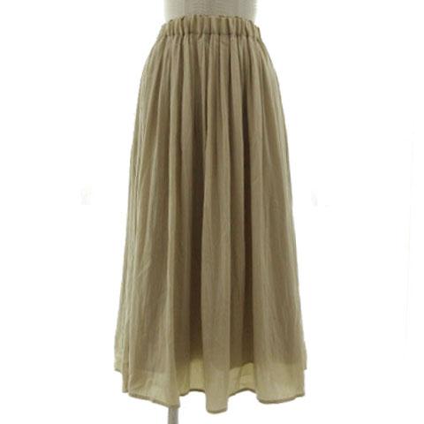 グリーンレーベルリラクシング green label relaxing サテンギャザースカート 36...