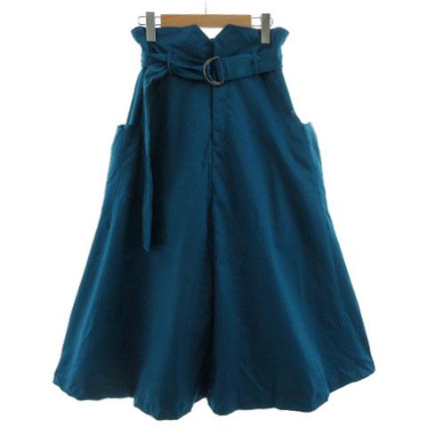 ジーナシス JEANASIS ミリタリーポケットフレアスカート JS050230AD ベルト付き ロ...