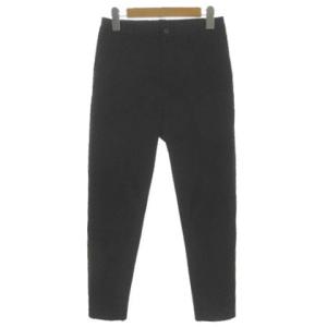 グローバルワーク GLOBAL WORK スゴラクストレッチスリムテーパードパンツ GW523001AD ウエストゴム ブラック S レディース