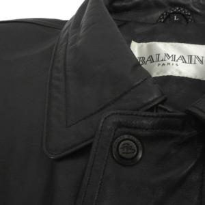 バルマン BALMAIN 羊革 レザーステンカ...の詳細画像2