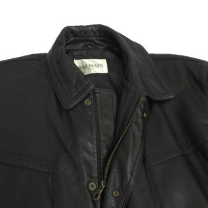 バルマン BALMAIN 羊革 レザーステンカ...の詳細画像3
