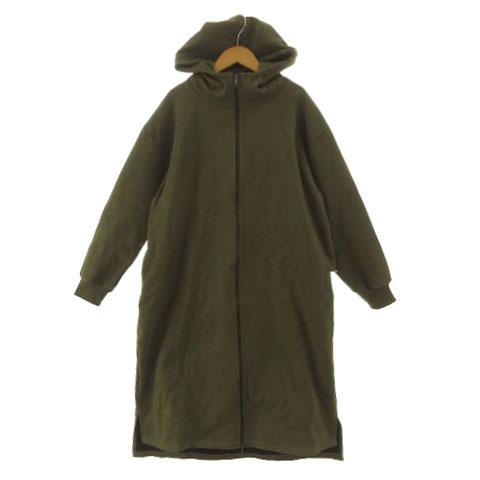 ハグユー HUG.U アウター 裏起毛 コート ミリタリー ロングコート モッズコート ビッグシルエ...