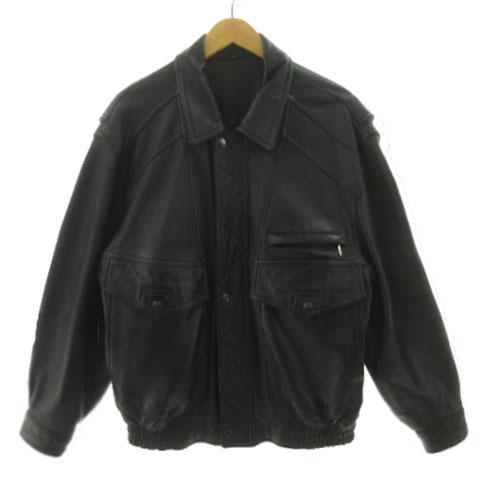 フリーダム FREEDOM 羊革 レザージャケット 革ジャン ステンカラー 胸ポケ ジップアップ ブ...