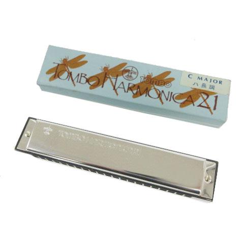TOMBO HARMONICA21 C Major ハ長調 ハーモニカ シルバー メンズ レディース