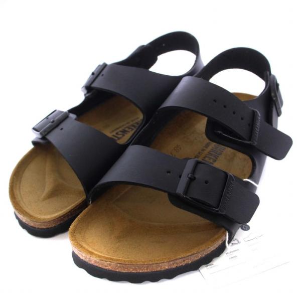 未使用品 ビルケンシュトック BIRKENSTOCK ミラノ MILANO サンダル フラット スト...