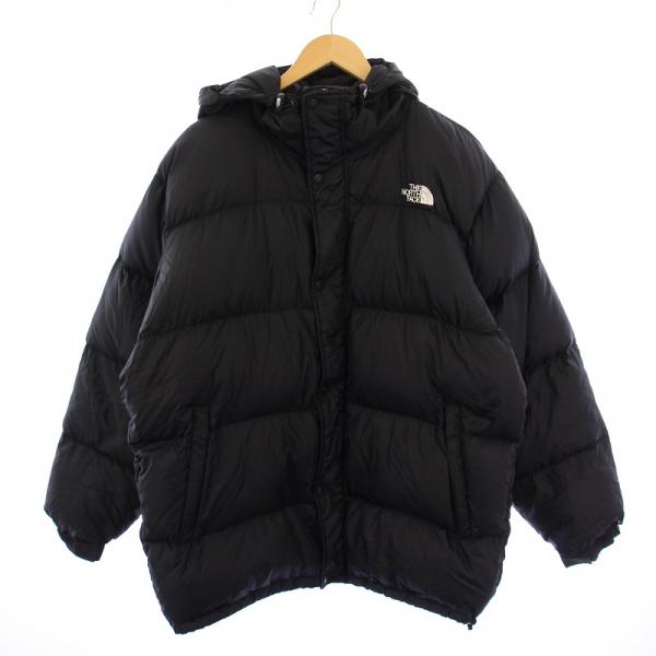ザノースフェイス THE NORTH FACE ダウンジャケット ジップアップ フード ロゴ刺繍 ナ...