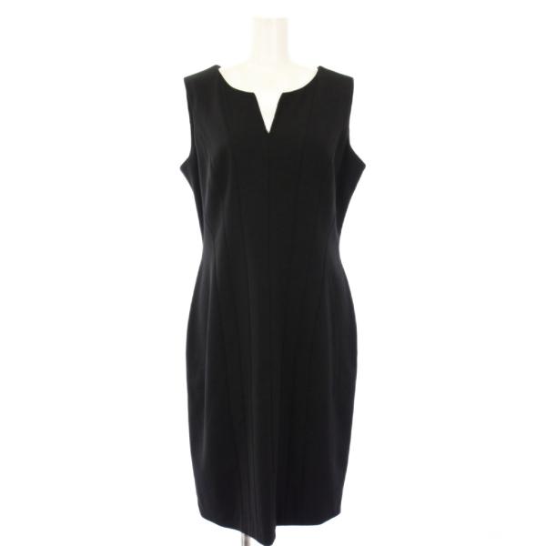 カルバンクライン CALVIN KLEIN ワンピース ノースリーブ ひざ丈 6 黒 CD7C1R8...