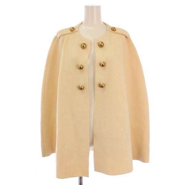 マレディマリ Mare di Mari ノーカラージャケット ケープ ポンチョ 韓国製 ウール 9 ...