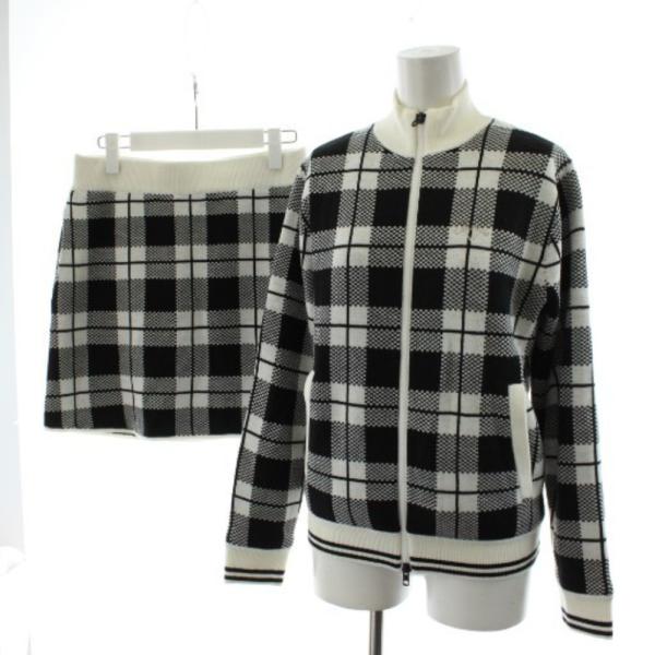 キャロウェイ CALLAWAY セットアップ 上下 ニットブルゾン ジャケット 台形スカート ミニ丈...