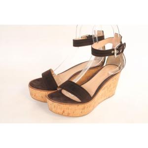 【美品】ジャンヴィットロッシ サンダル 黒 レザー ストラップ 36.5 美品】ジャンヴィットロッシ サンダル 黒 レザー ストラップ 36.5