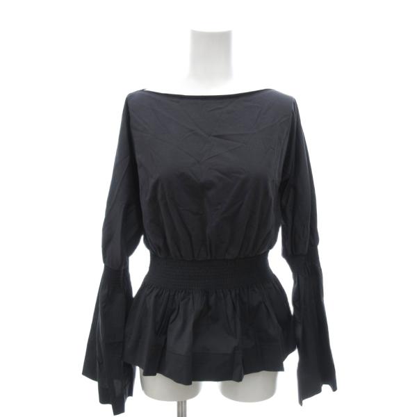 未使用品 ボールジー BALLSEY トゥモローランド タグ付き ブラウス 長袖 シャーリングウエス...